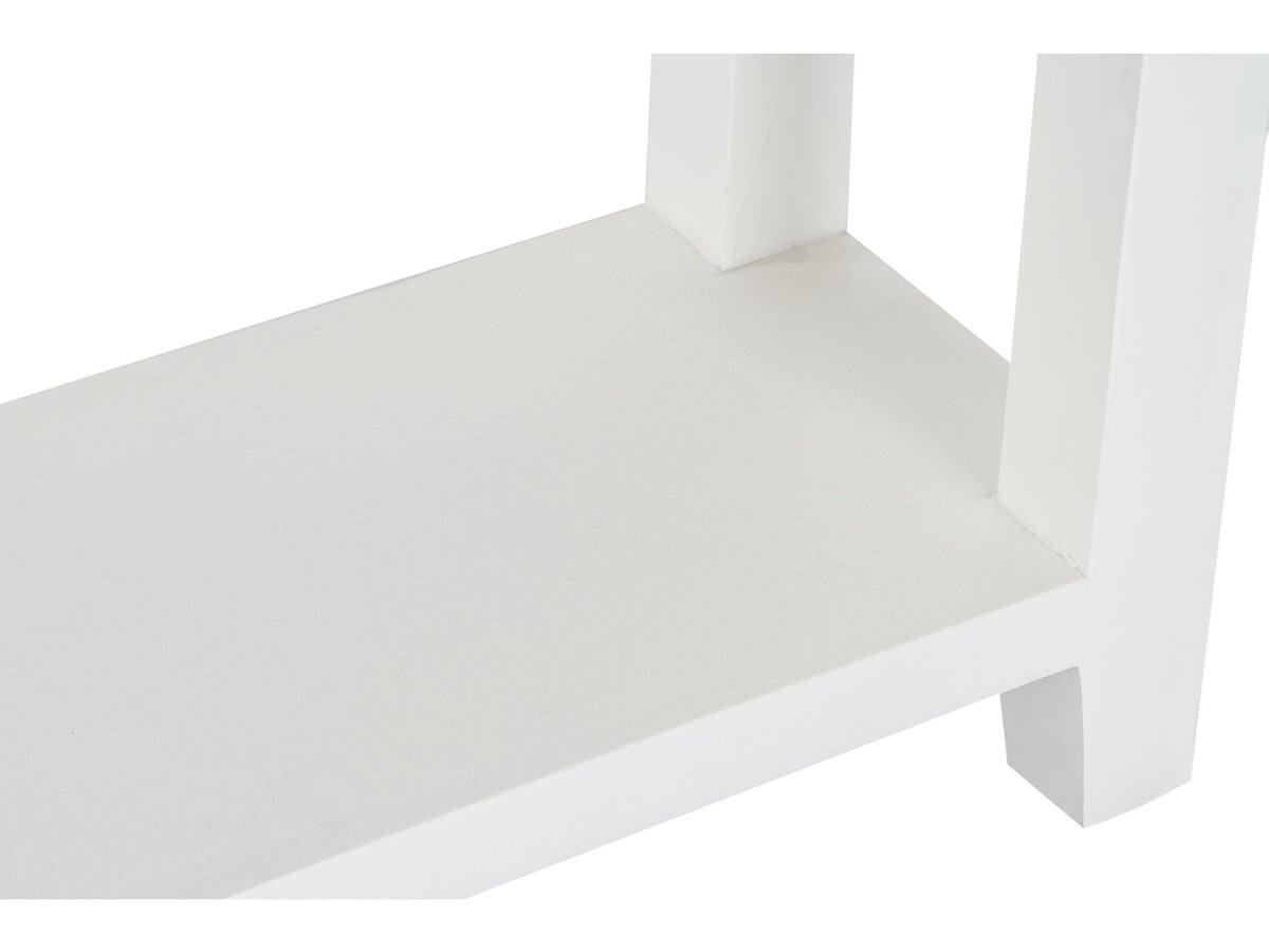 Mobile console mango acacia 110x30x80cm di colore bianco