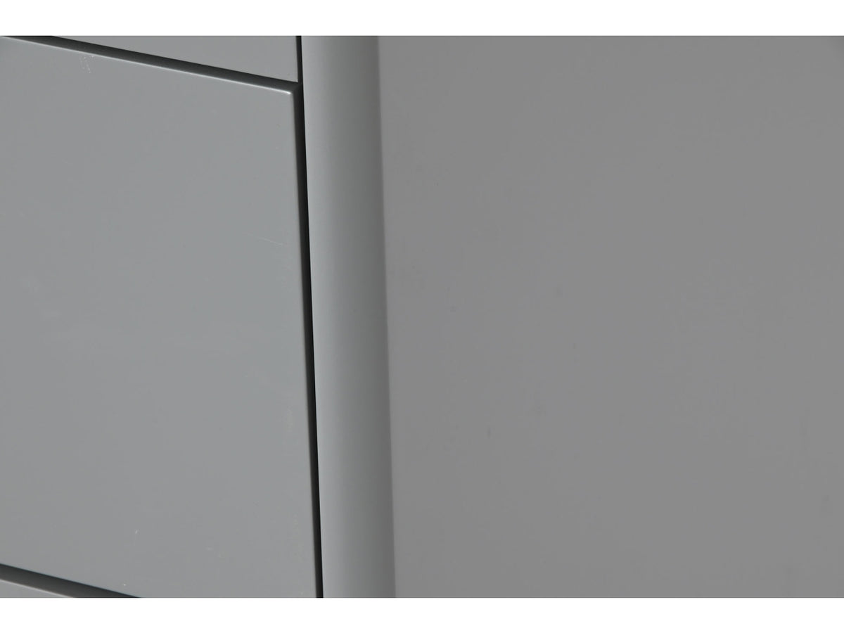 Mobile 5 cassetti 120x40x75cm di colore grigio