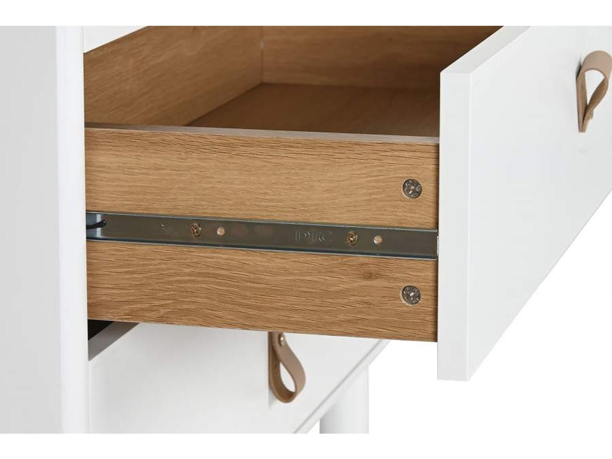 Mobile chiffonier 80x40x117cm di colore bianco