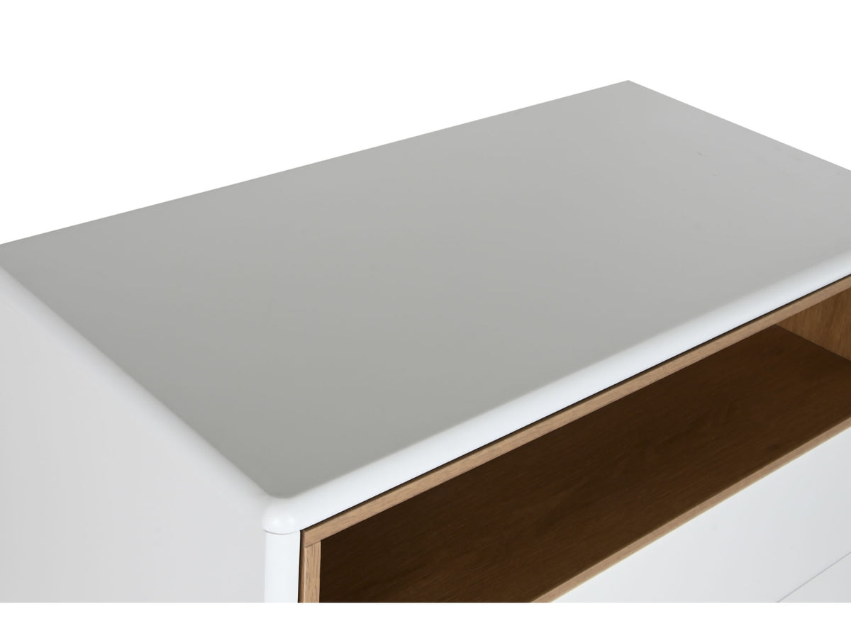 Mobile chiffonier 80x40x117cm di colore bianco