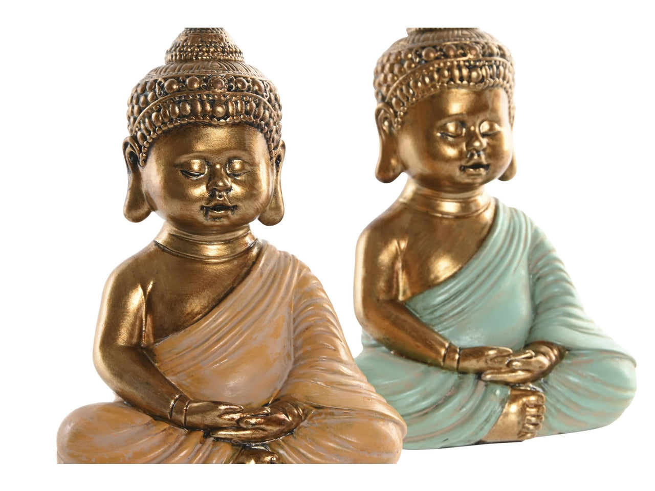Statua budda  9x6x13cm in resina in 2 modelli assortiti
