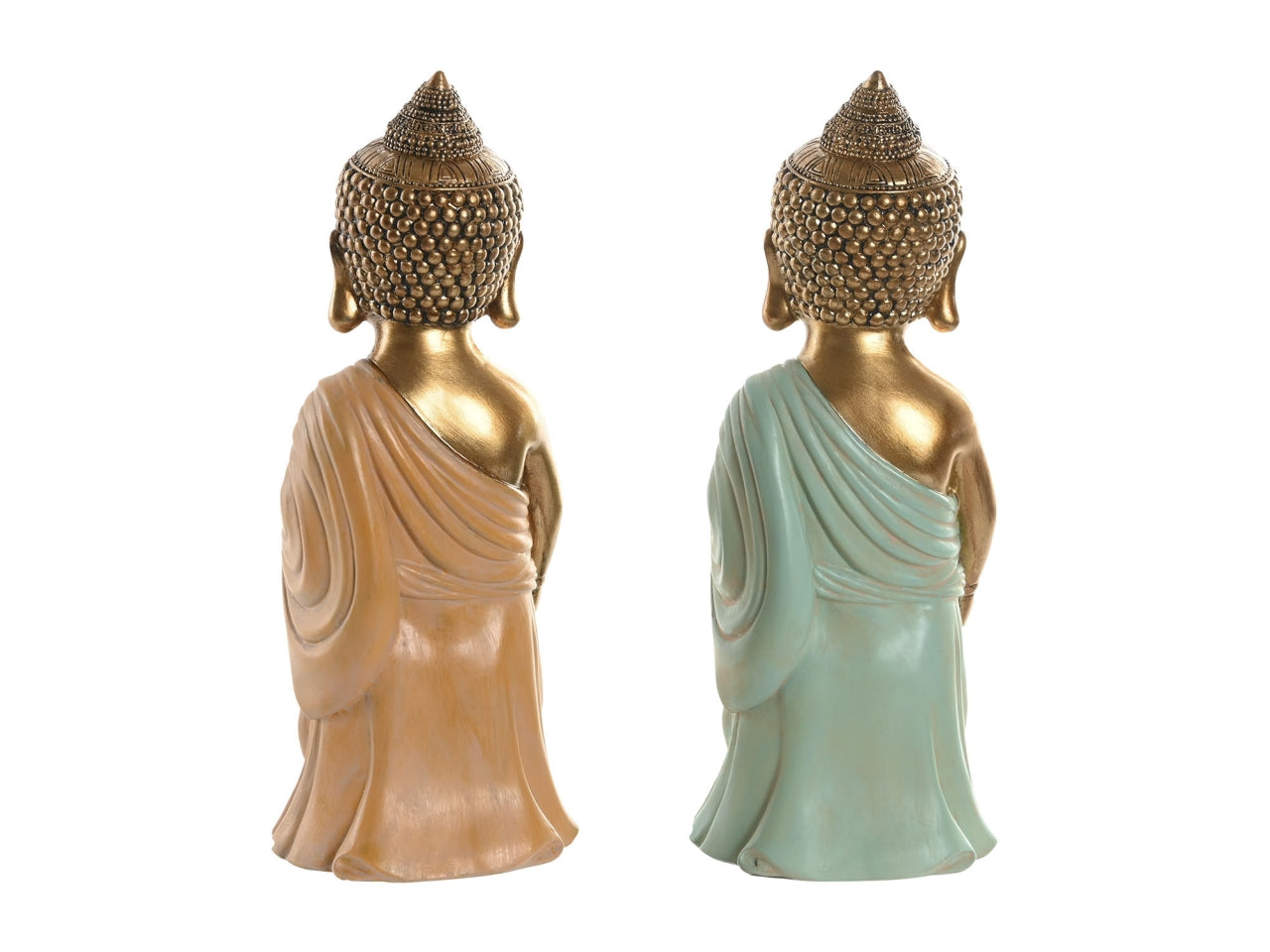 Statua budda  10x8x24cm in resina in 2 modelli assortiti