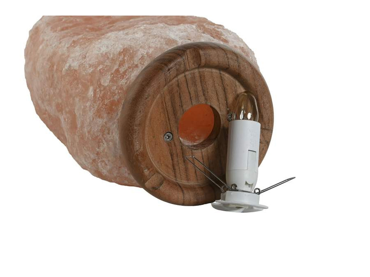 Lampada da tavolo a forma di roccia in mango 17x14x35cm