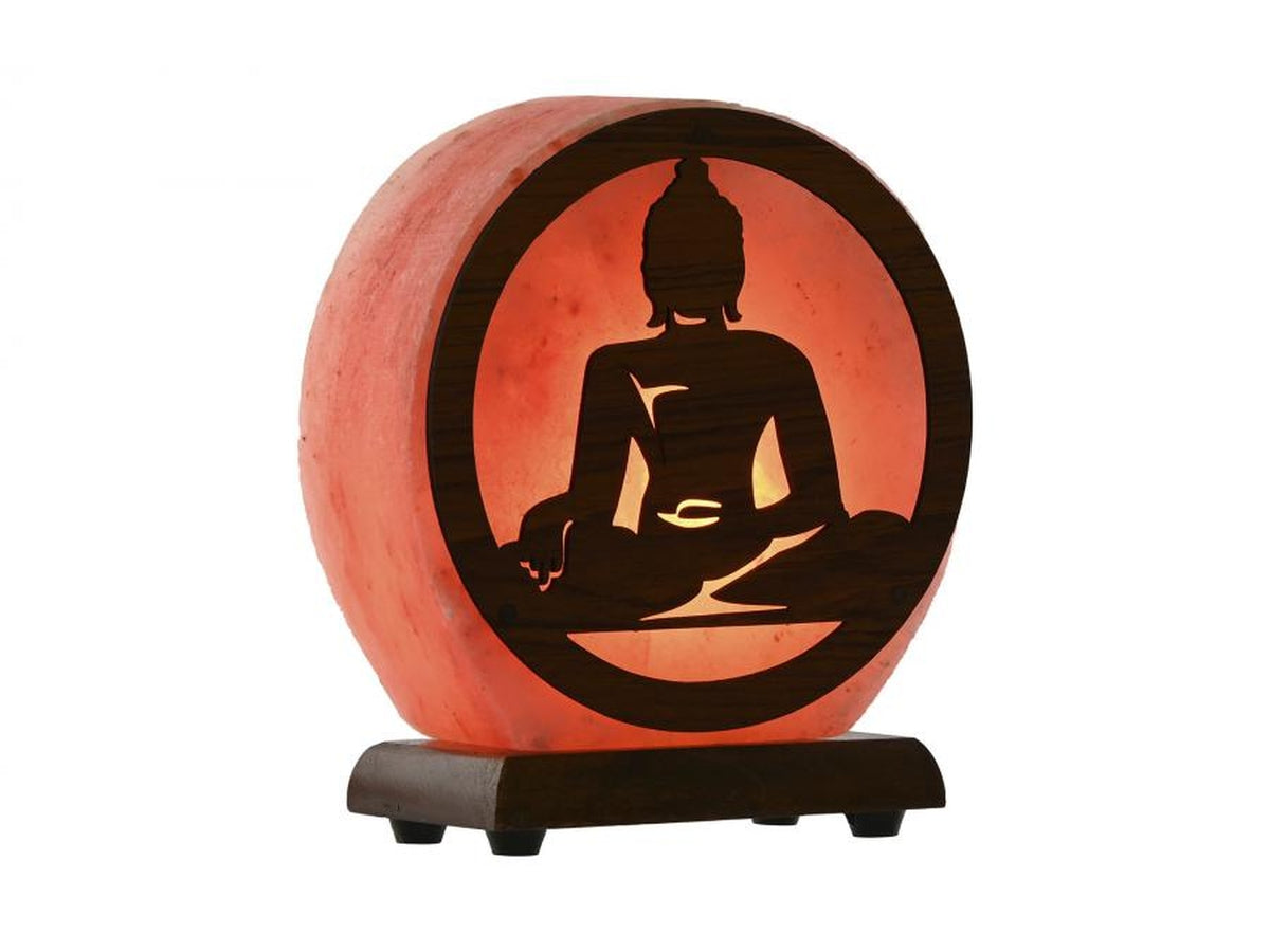 Lampada da tavolo in sale del himalaya 16x7x18cm