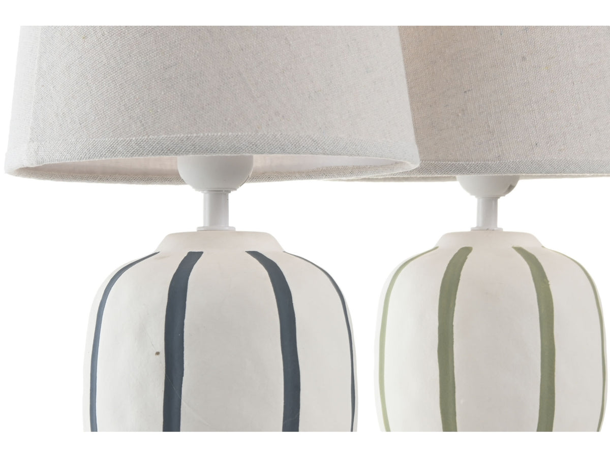 Lampada da tavolo in ceramica 20x20x34cm in 2 modelli assortiti