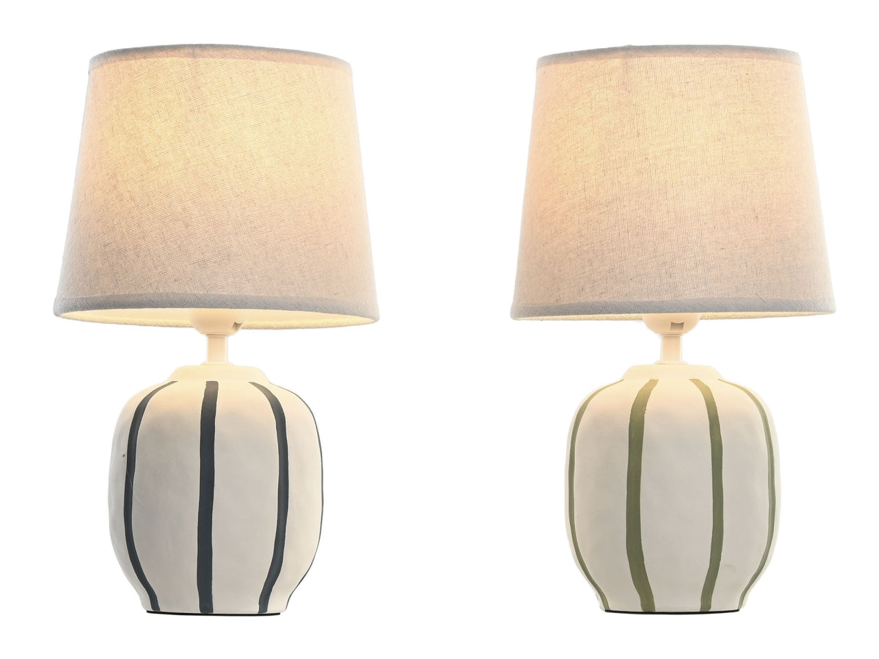 Lampada da tavolo in ceramica 20x20x34cm in 2 modelli assortiti
