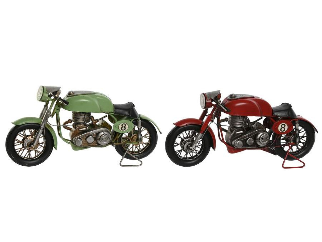 Motocicletta decorazione in metallo 32x11x15cm in 2 modelli assortiti