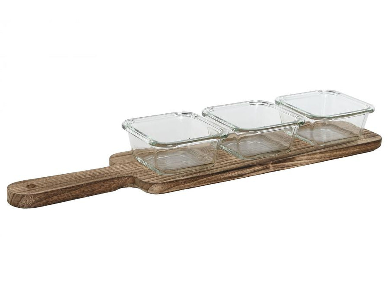 Set aperitivo in cristallo la confezione Ã¨ composta da 4 ciotole con base 43x10x5,5cm