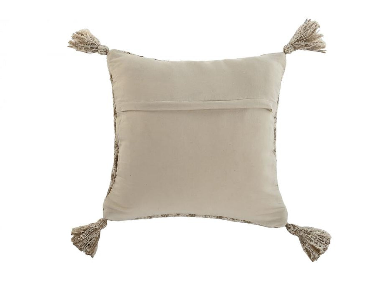 Cuscino in cotone iuta 45x45cm di colore beige