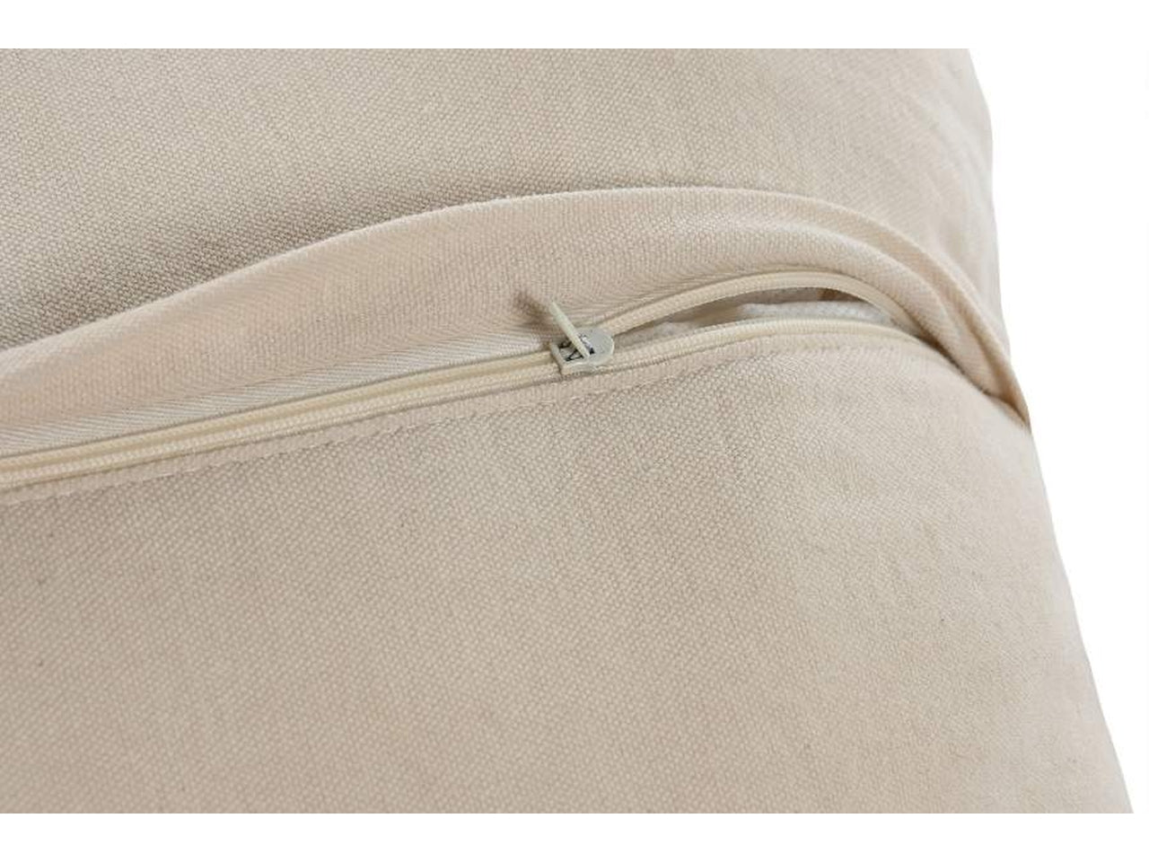 Cuscino in cotone iuta 45x45cm di colore beige