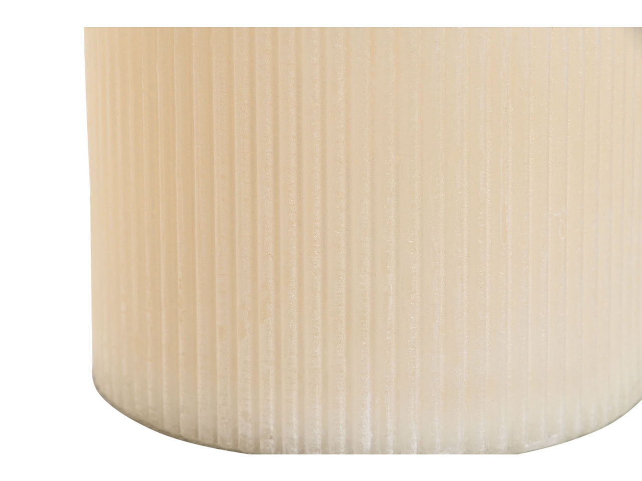Candela cera 650gr 10x10x10cm colore  naturale crema