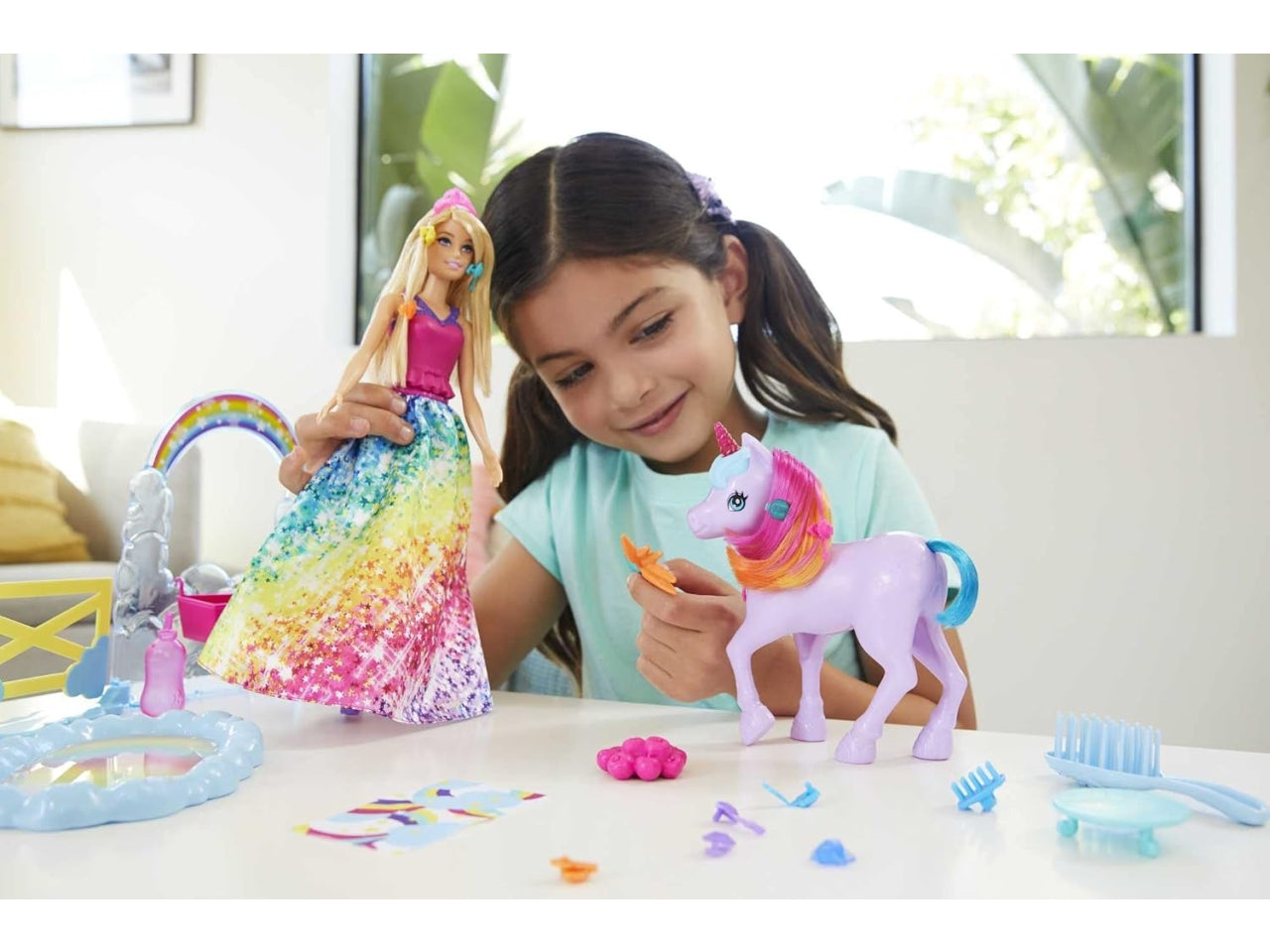 Barbie dreamtopia con unicorno e accesori