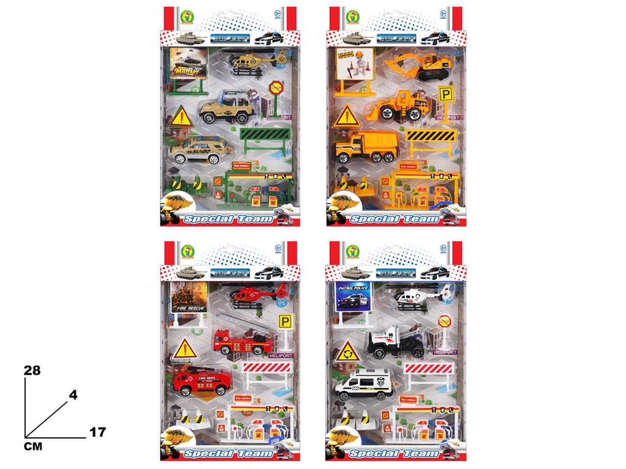 Set diecast special team modelli assortiti