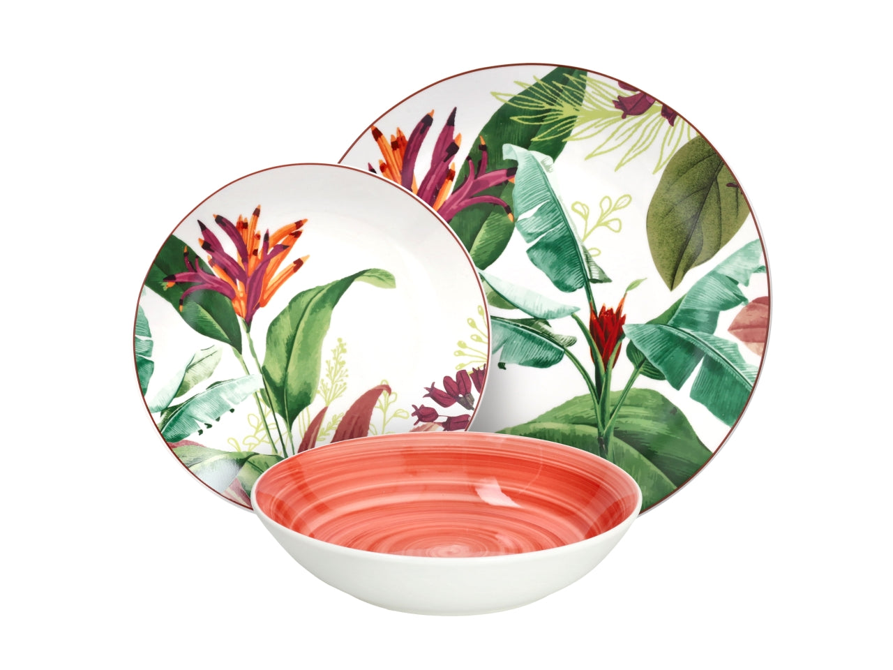 Madison tropicalia servizio da tavola 18 piatti