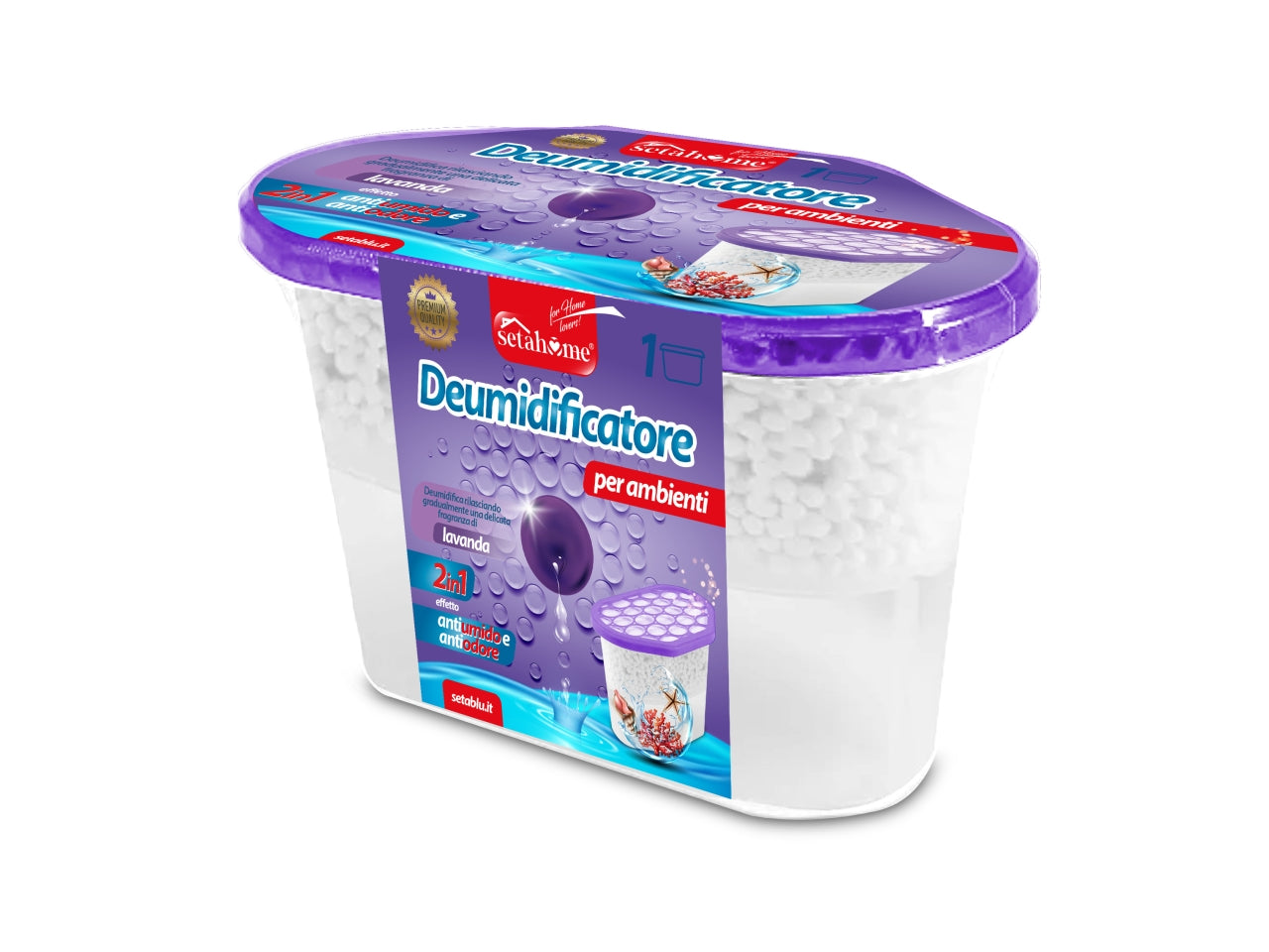 Deumidificatore per ambienti 500ml lavanda