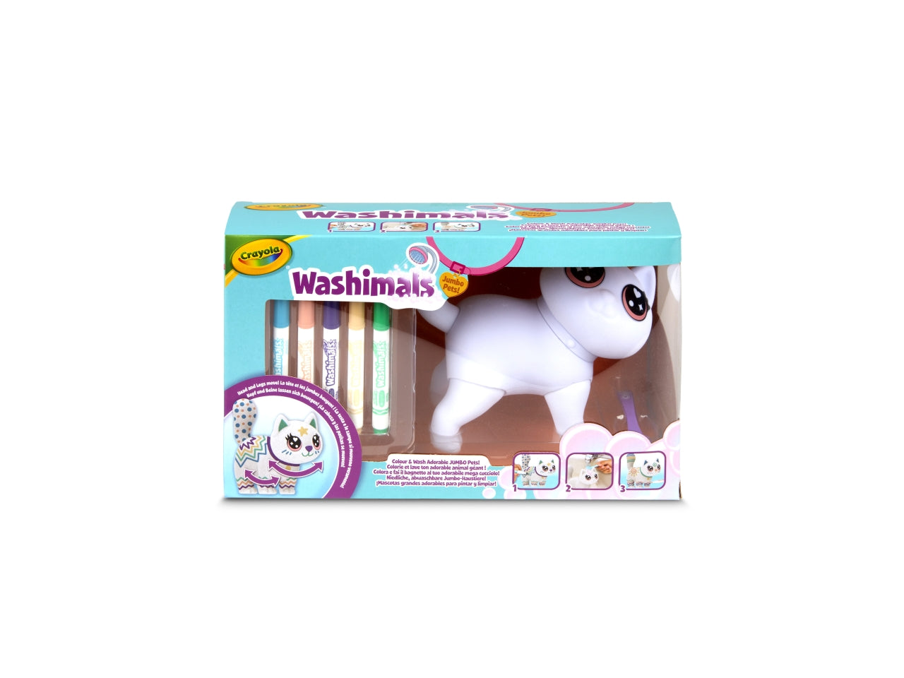 Washimals jumbo gattina da colorare