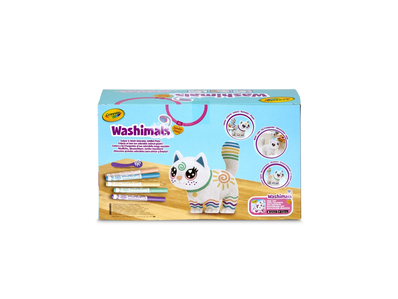 Washimals jumbo gattina da colorare