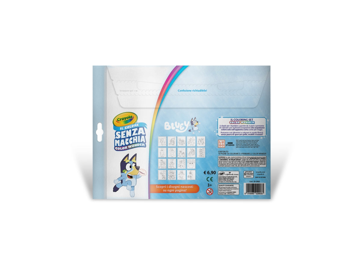 Color wonder bluey album da colorare