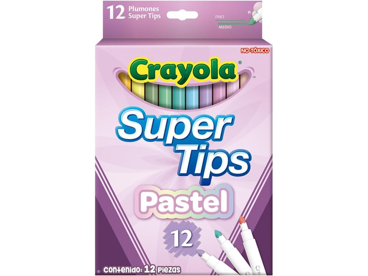12 Pennarelli Superpunta Lavabili colori pastello