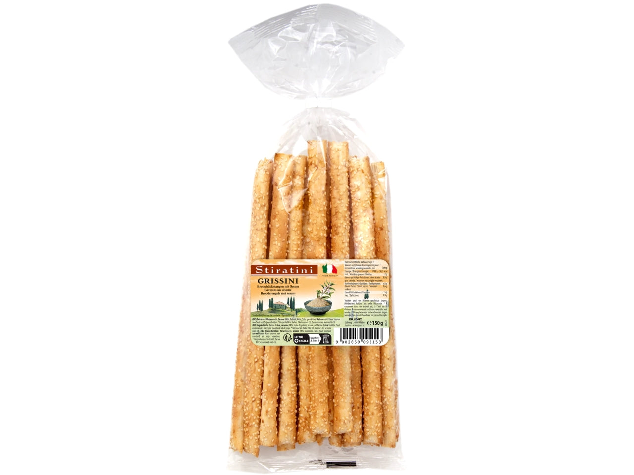 Grissini con sesamo 150g