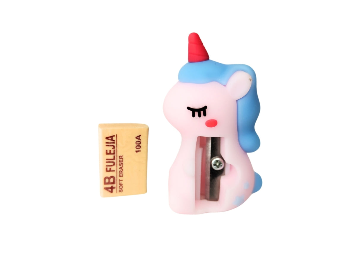 Temperino unicorno & gomma