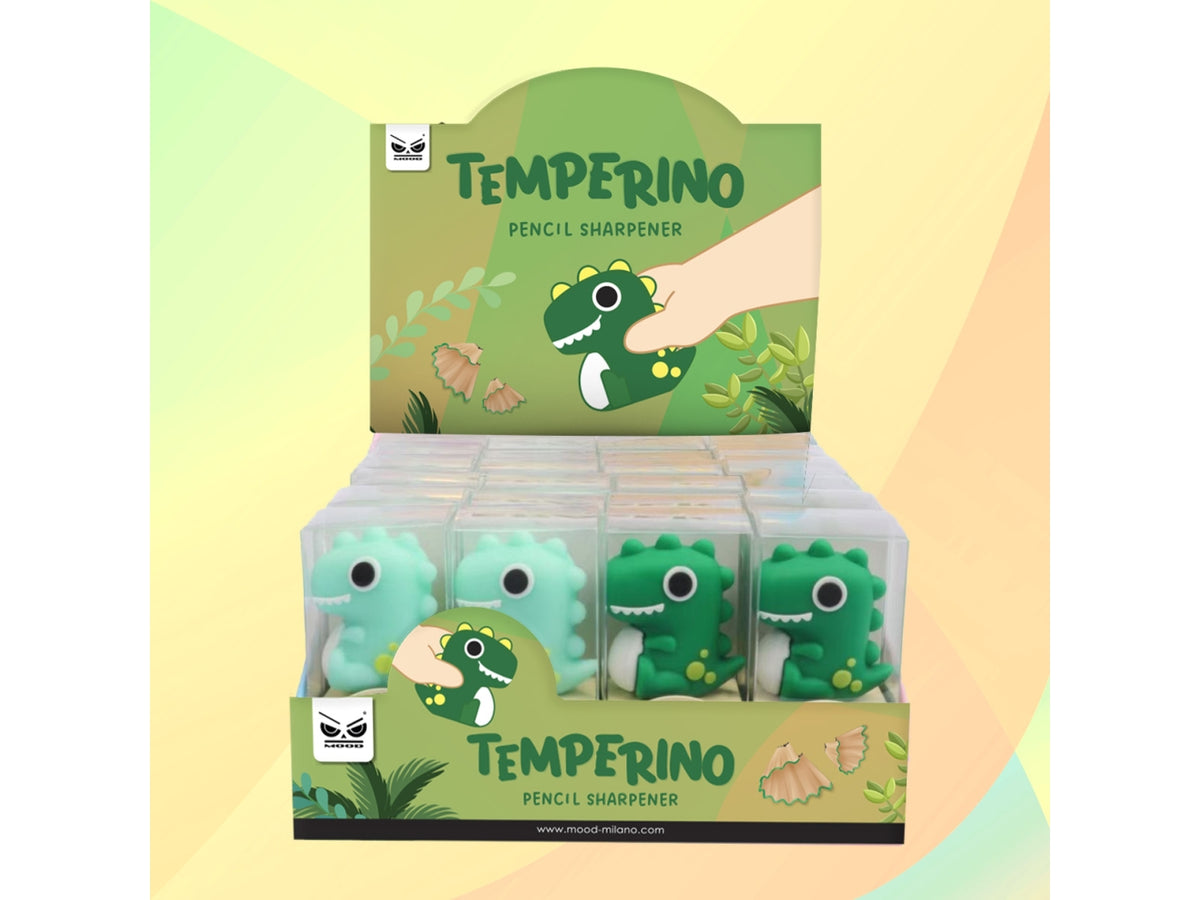 Dinosauro temperino con contenitore $