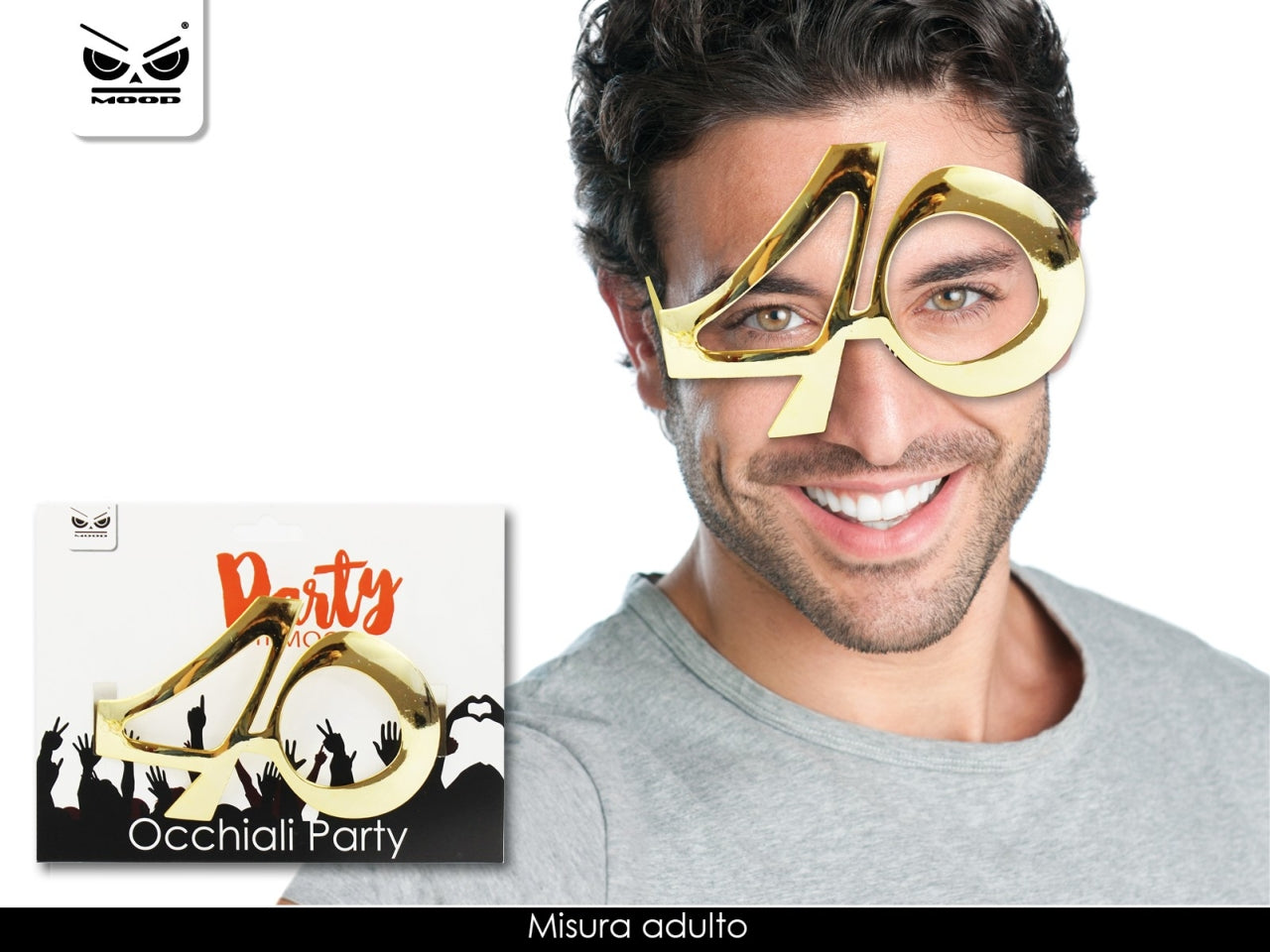 Occhiali gold 40 anni confezione da 6 occhiali
