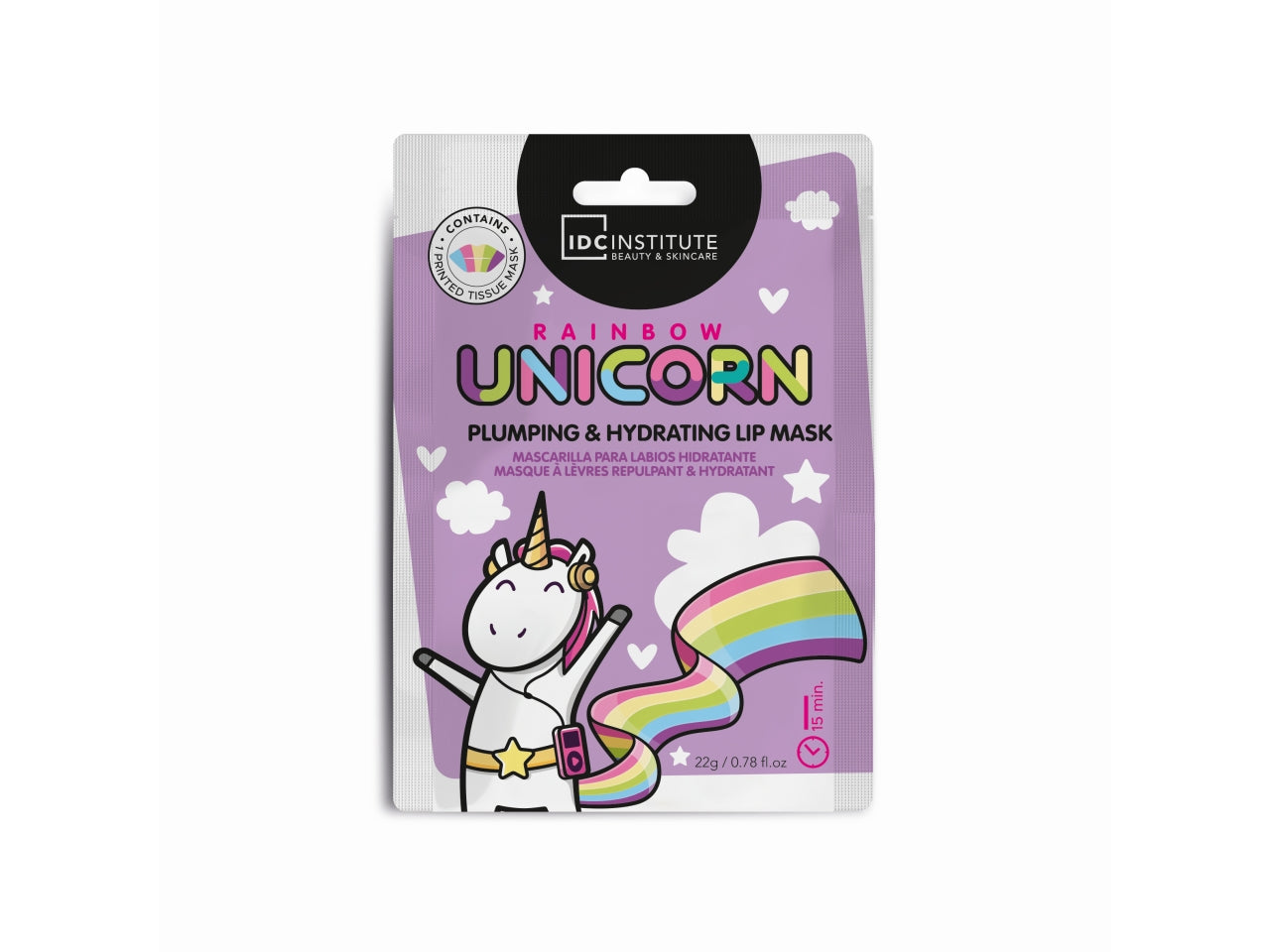 Idc institute unicorn maschera labbra idratante e volumizzante