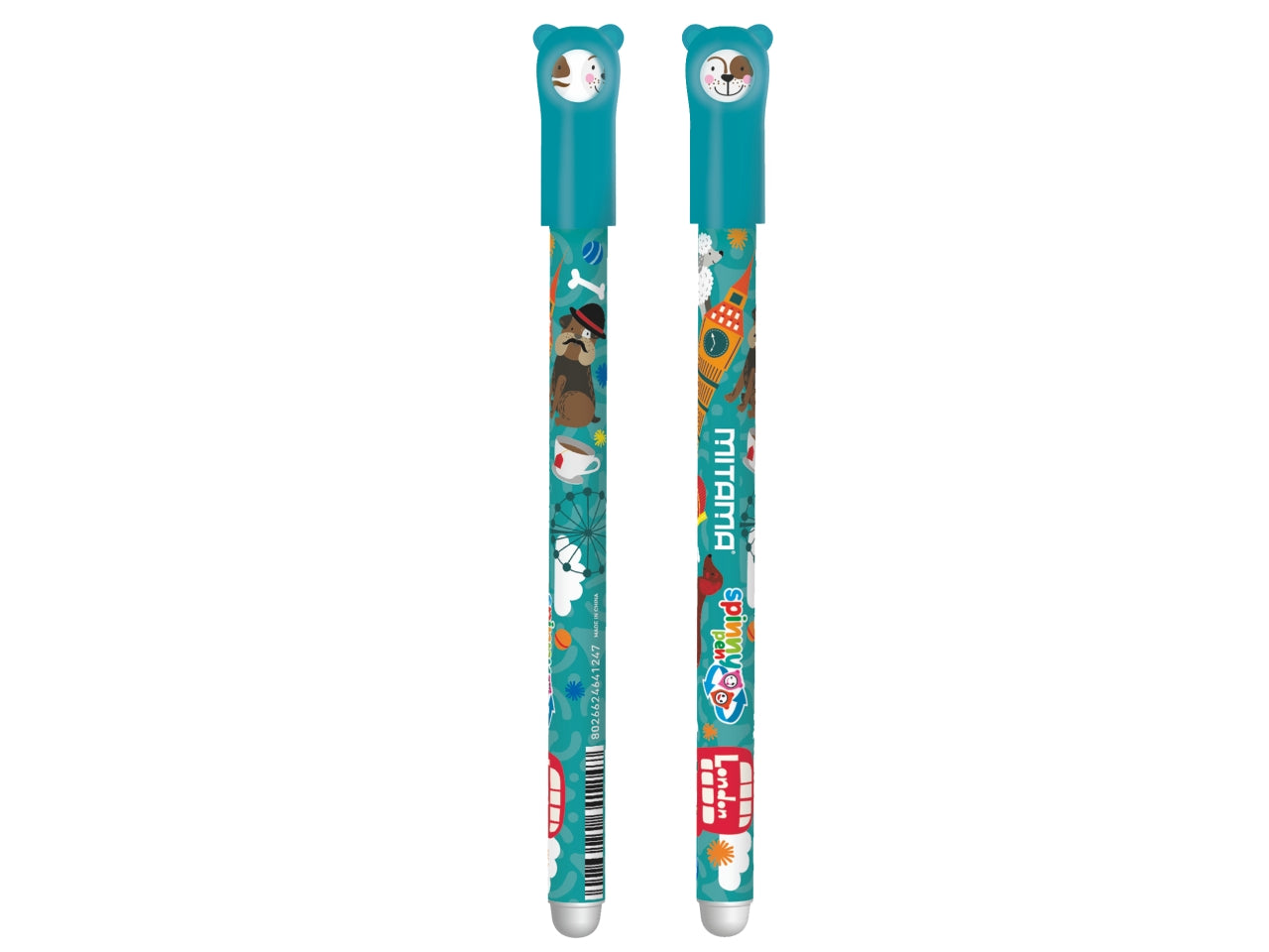 Penne cancellabili spinny 2 pezzi 0,7mm