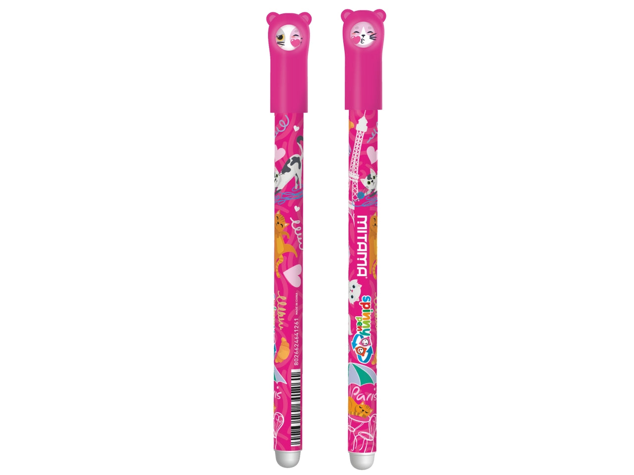 Penne cancellabili spinny 2 pezzi 0,7mm