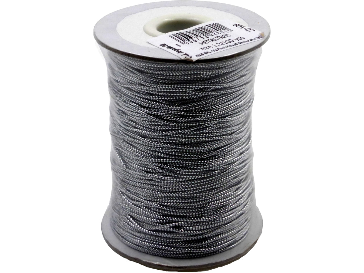 Cordino metaltrec 1,5mm/100 argento