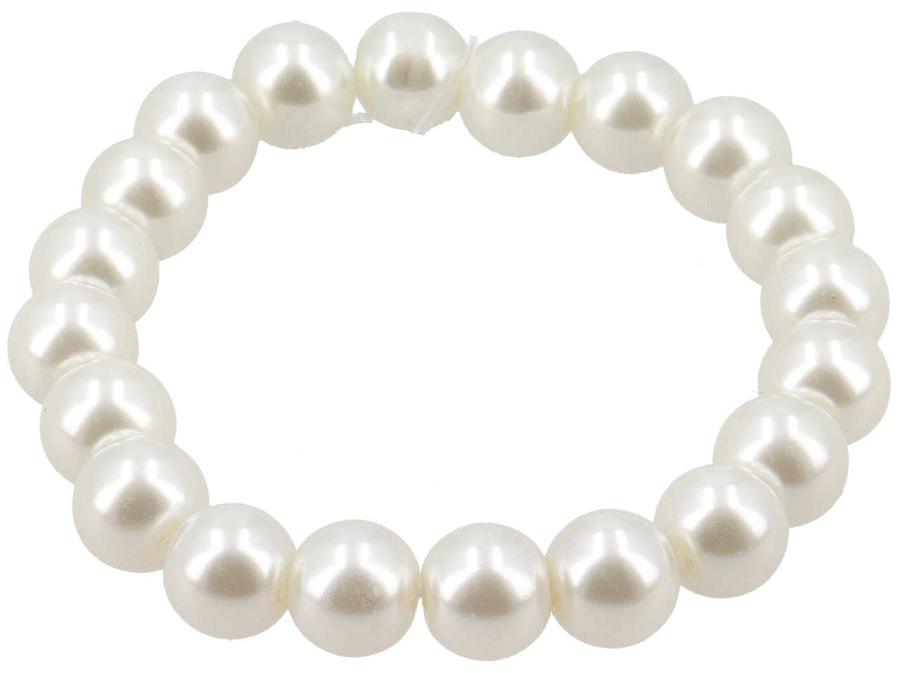 Bracciale elastico perla nera 10mm