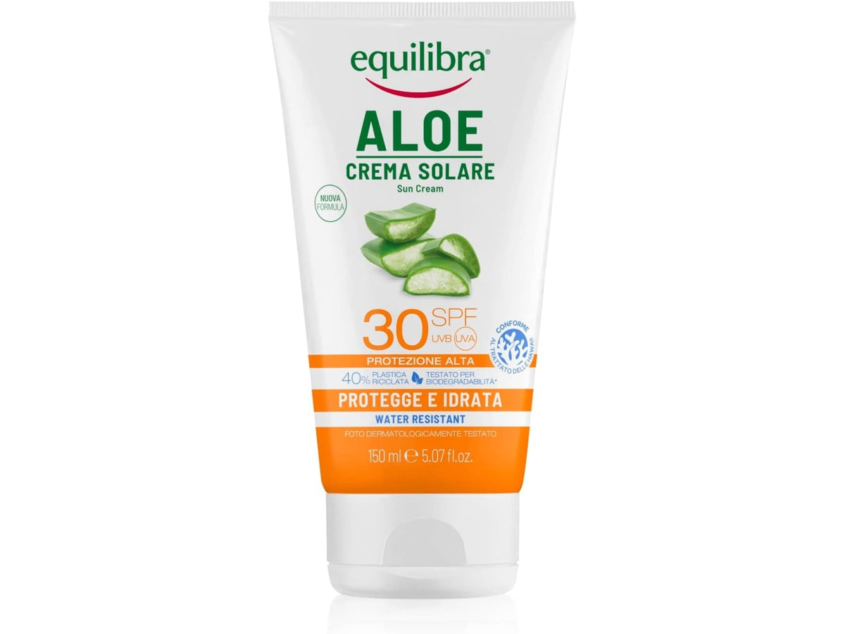 Equilibra aloe crema solare spf30 protegge e idrata resistente all'acqua