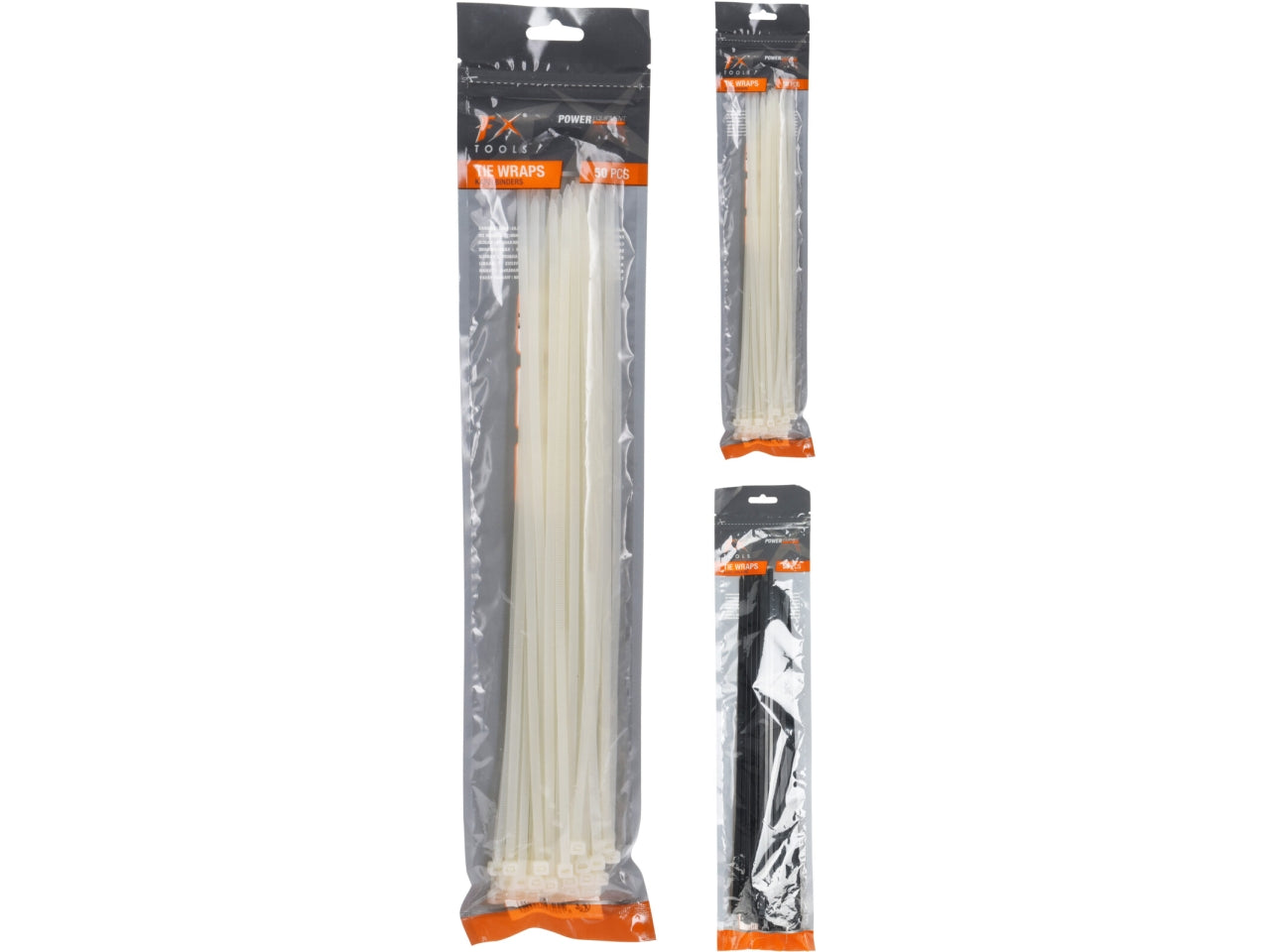 Fascette stringicavi 35cm set da 50 fascette in 2 assortimenti