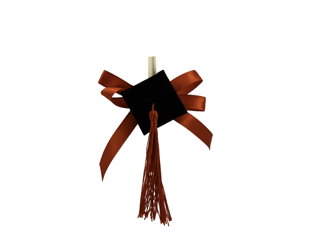 Confezione da 10 cappelli laurea misura 6x8cm rossi