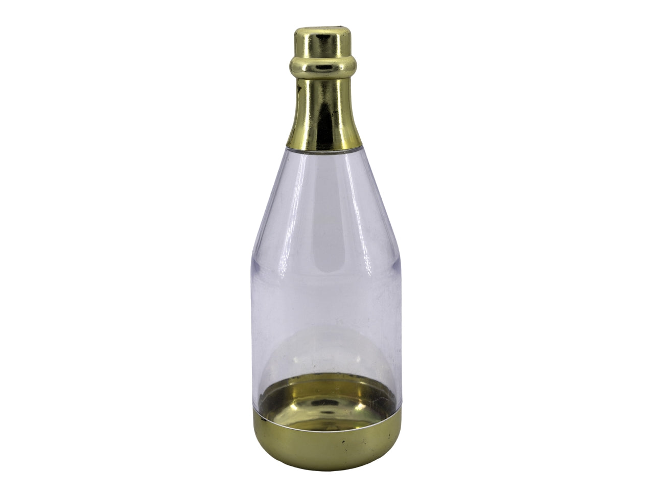 Bottiglia champagne grande in plexiglass 4,5xh.15cm oro