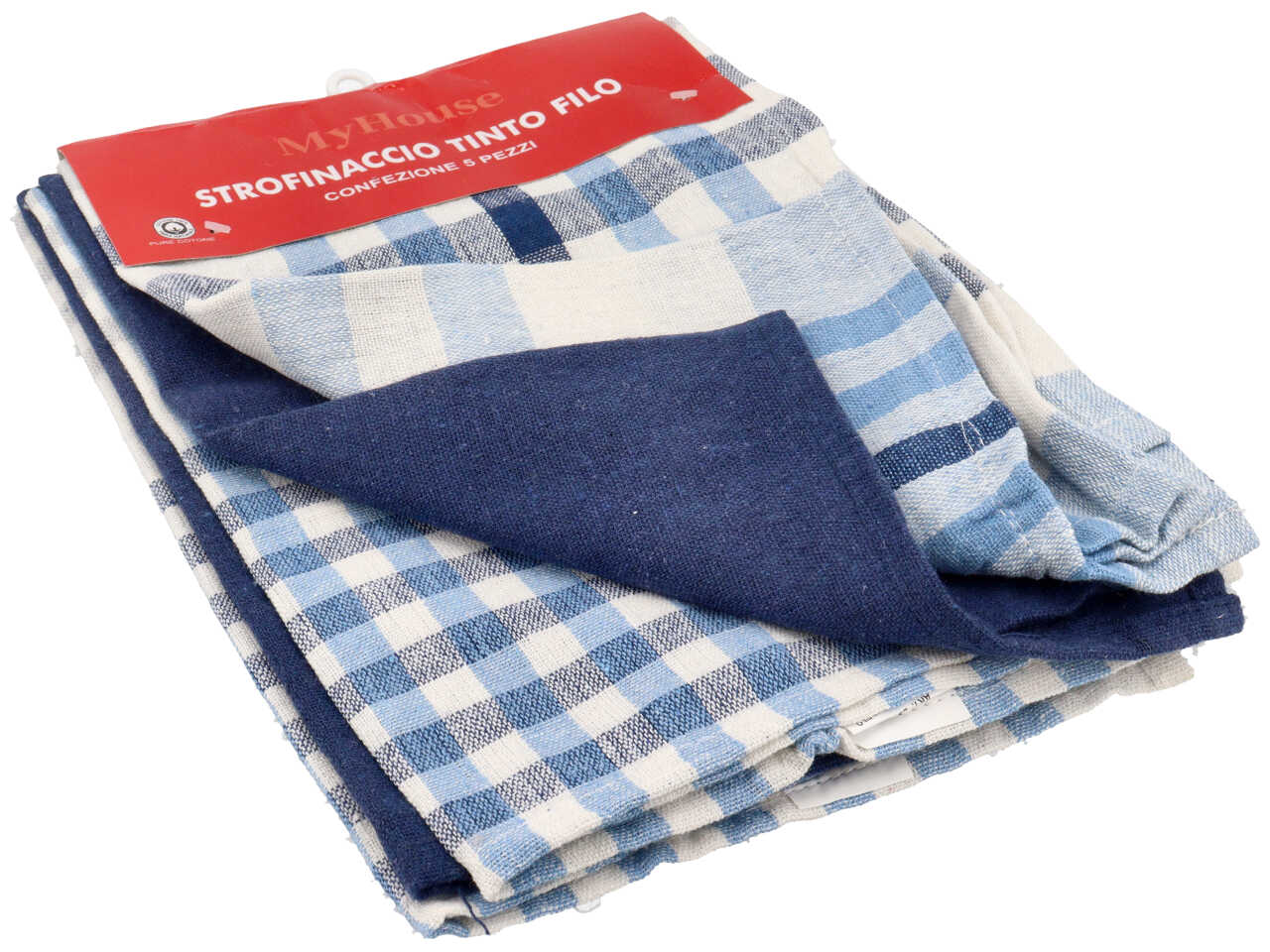 Strofinacci in cotone set da 5 strofinacci