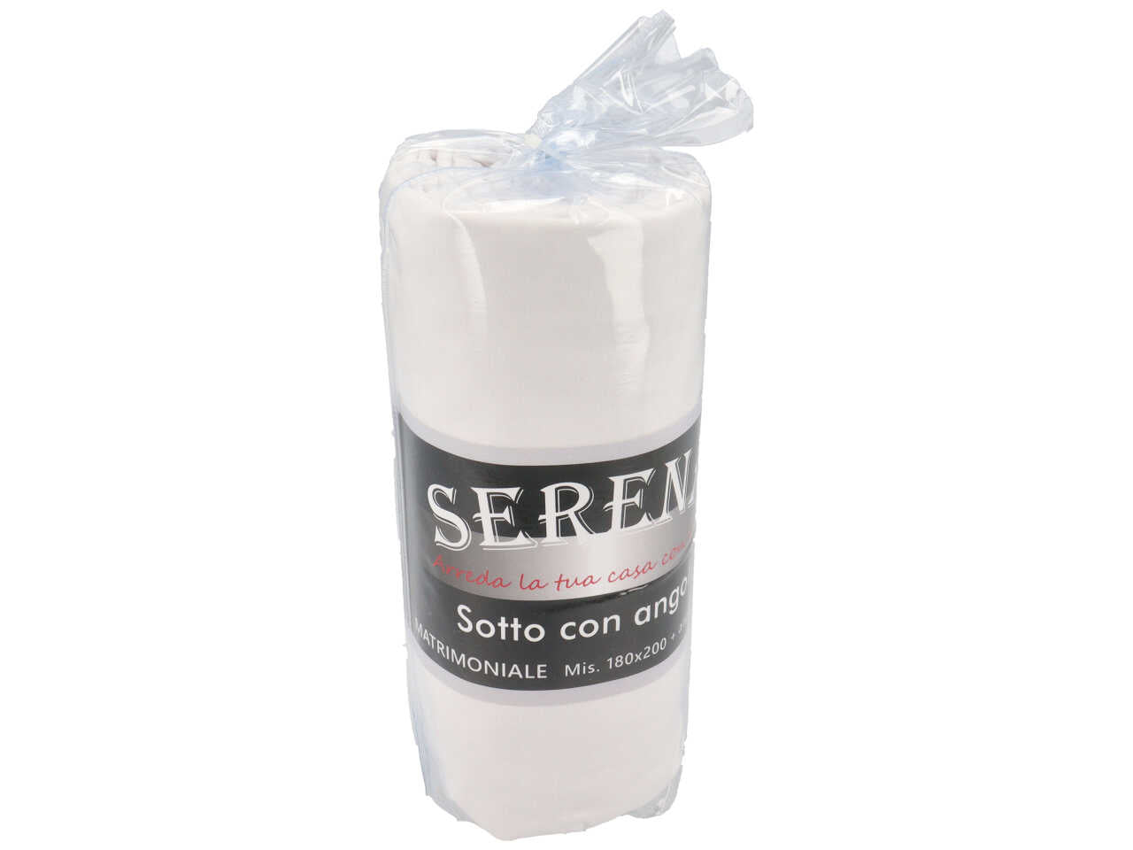 Lenzuolo con angoli matrimoniale bianco