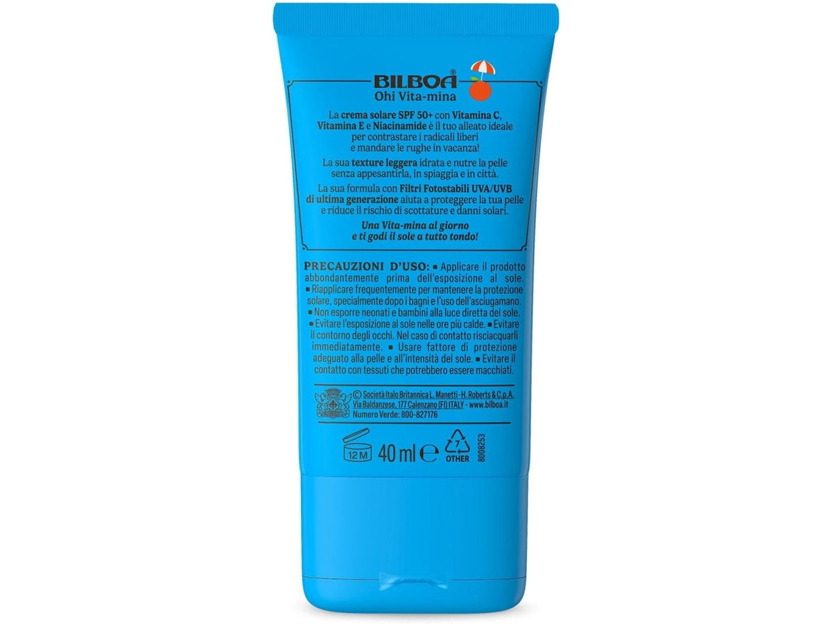 Bilboa ohi vitamina viso spf 50+ con multivitamina