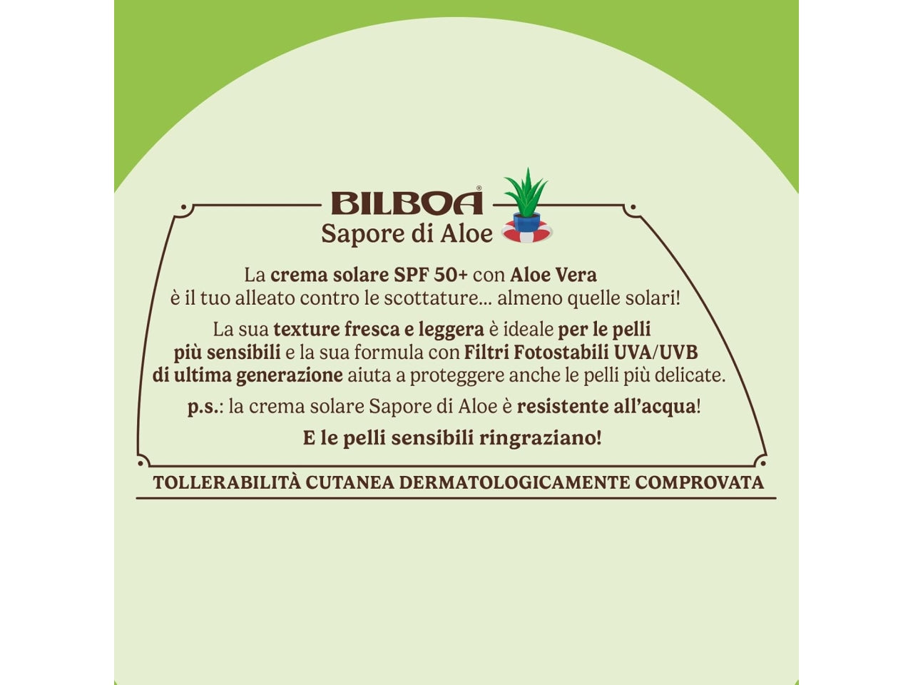 Bilboa sapore di aloe trigger spf50+