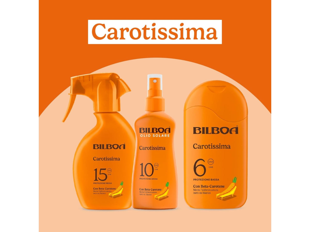 Bilboa carotissima olio spf10 vapo con beta carotene