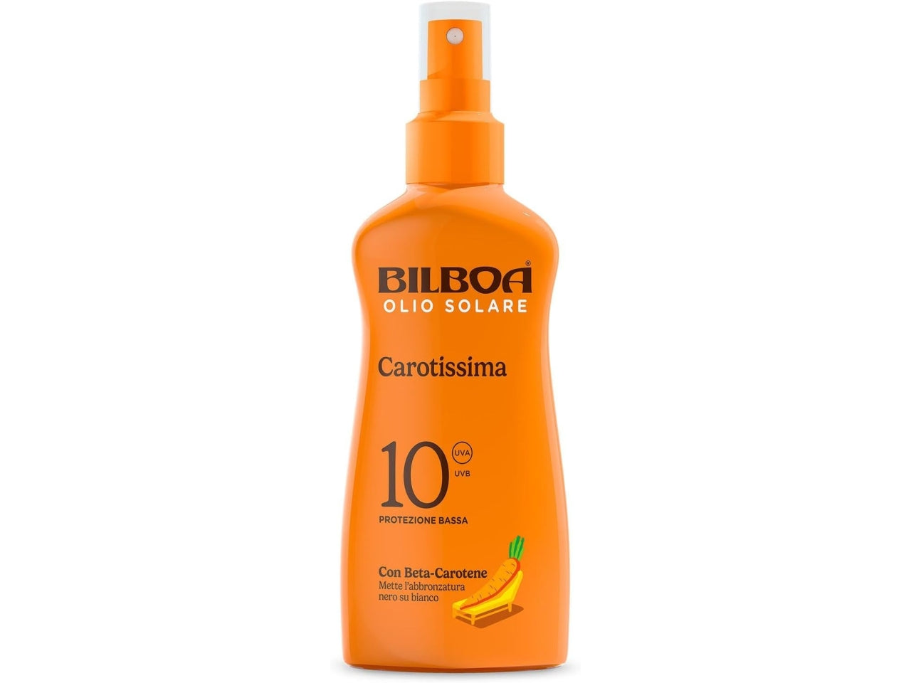 Bilboa carotissima olio spf10 vapo con beta carotene