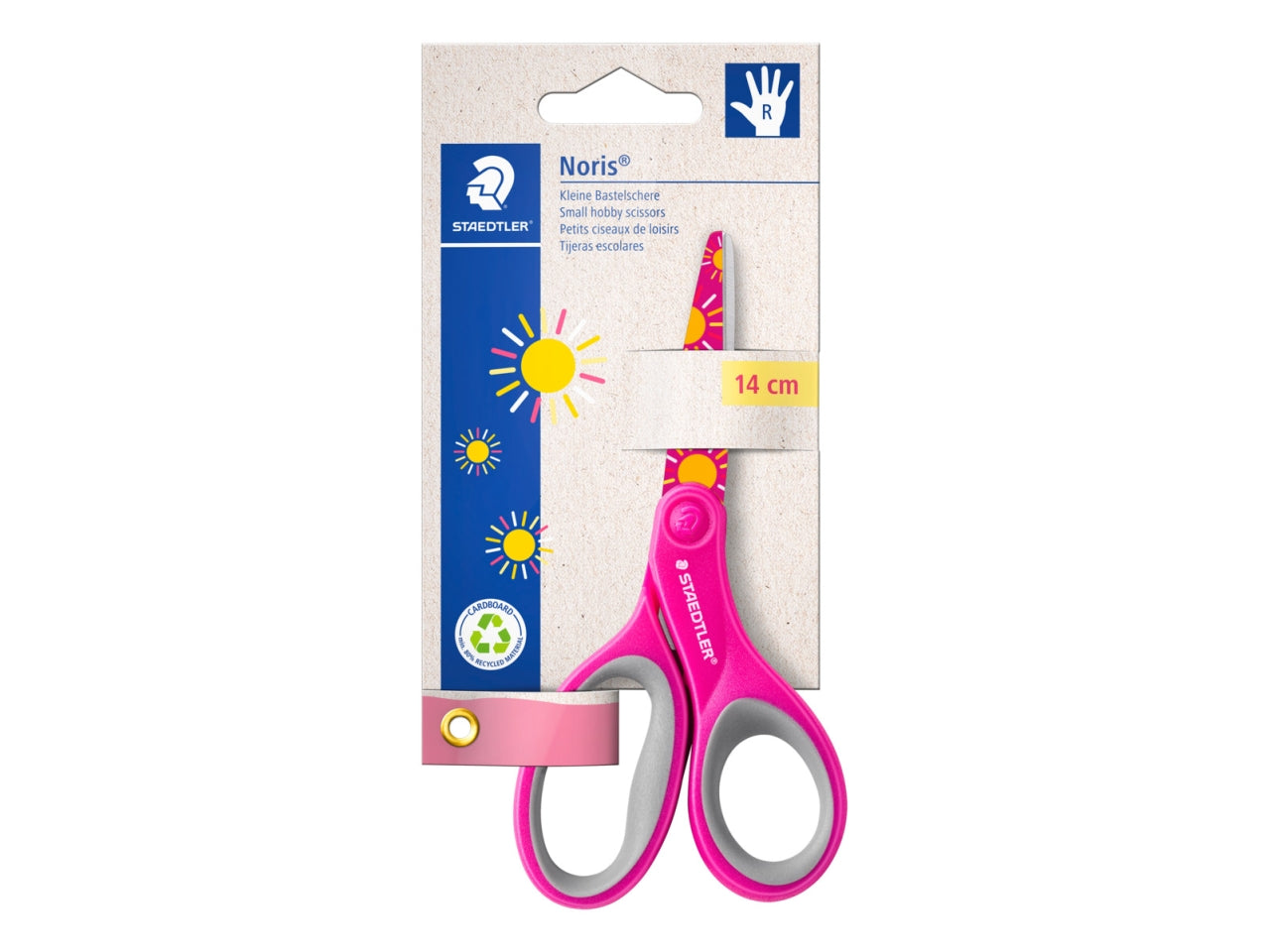 Forbici noris con punte arrotondate e lama decorata 14cm