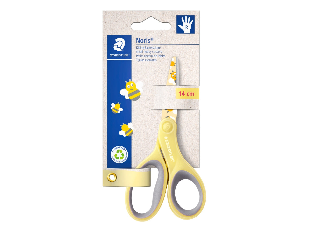 Forbici noris con punte arrotondate e lama decorata 14cm