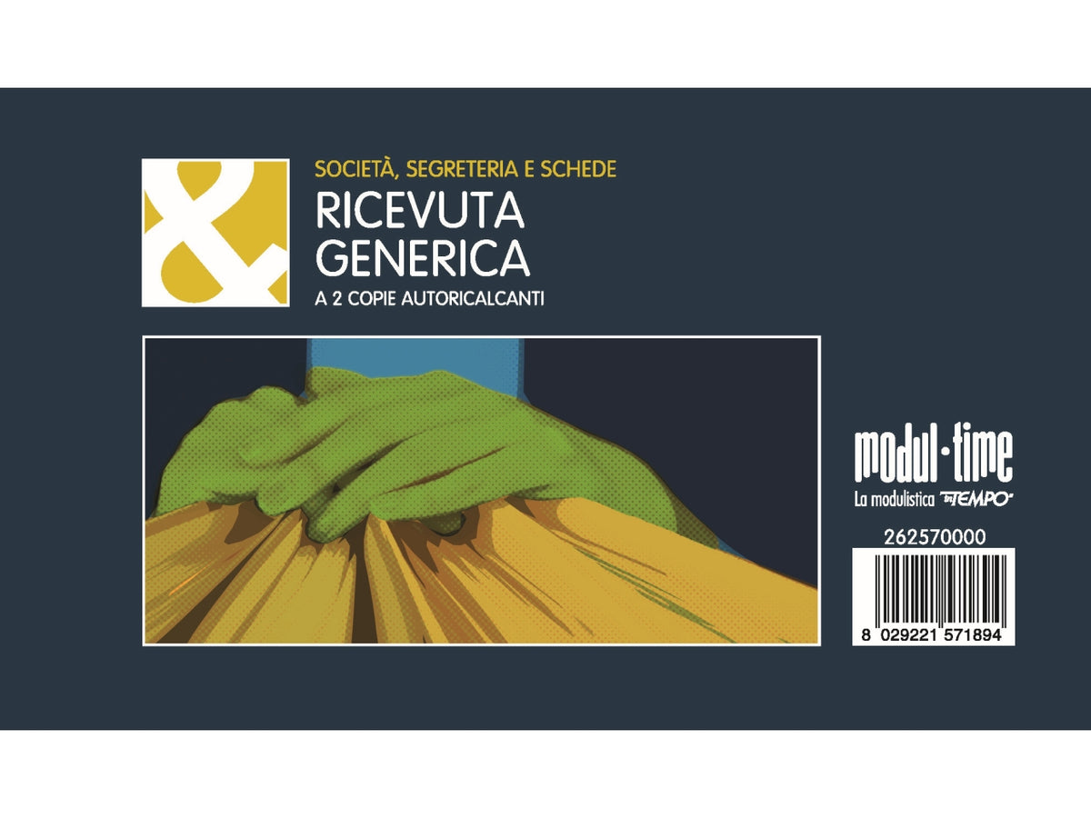 Ricevuta generica 50x2 copie autoricalcante 9,9x17cm