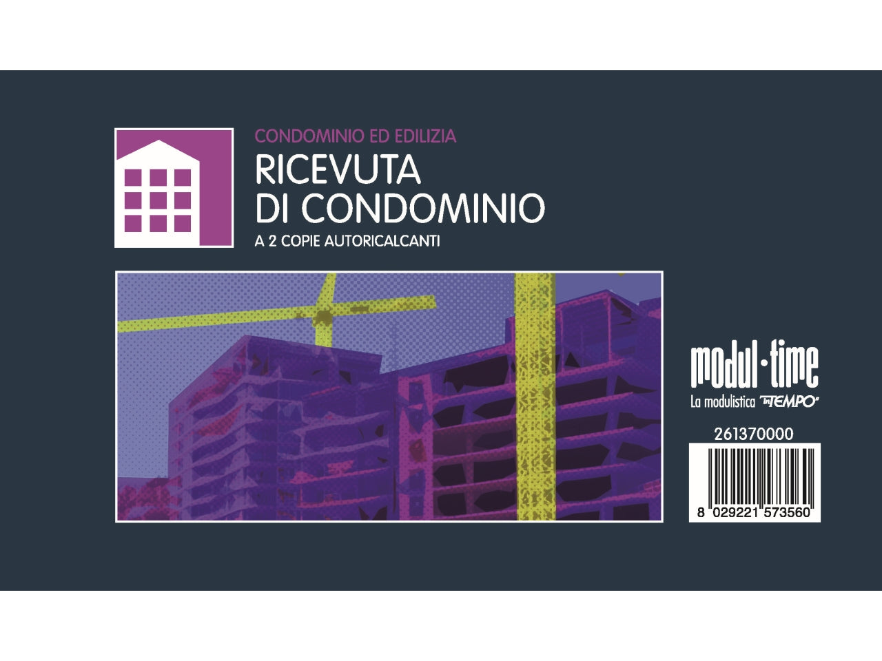 Ricevuta di condominio 50x2 copie autoricalcante  9,9x17cm