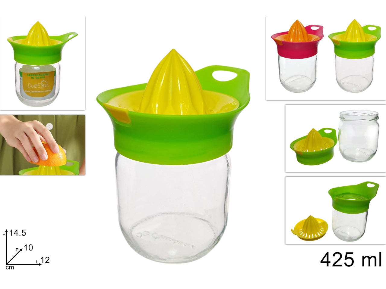 Spremiagrumi vetro 425ml