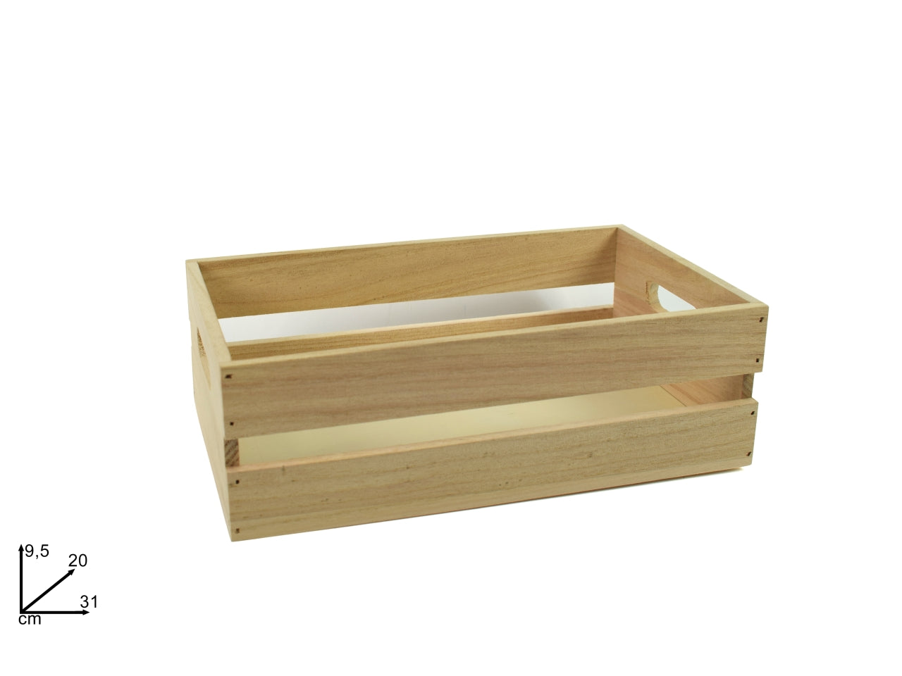 Cassetta in legno 31x20x9,5cm