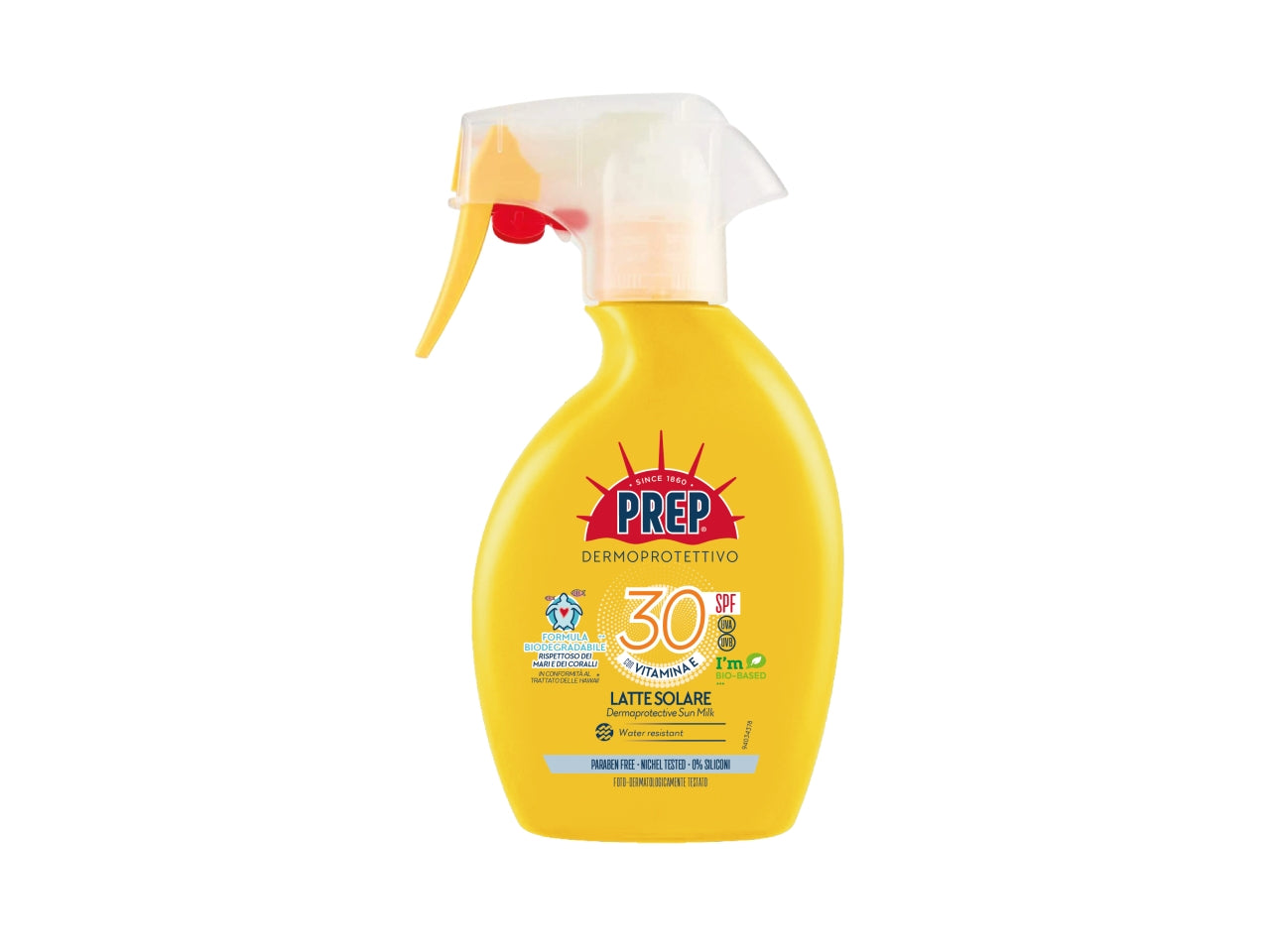 Prep trigger latte solare dermoprotettivo spray spf30 con vitamina E 200ml