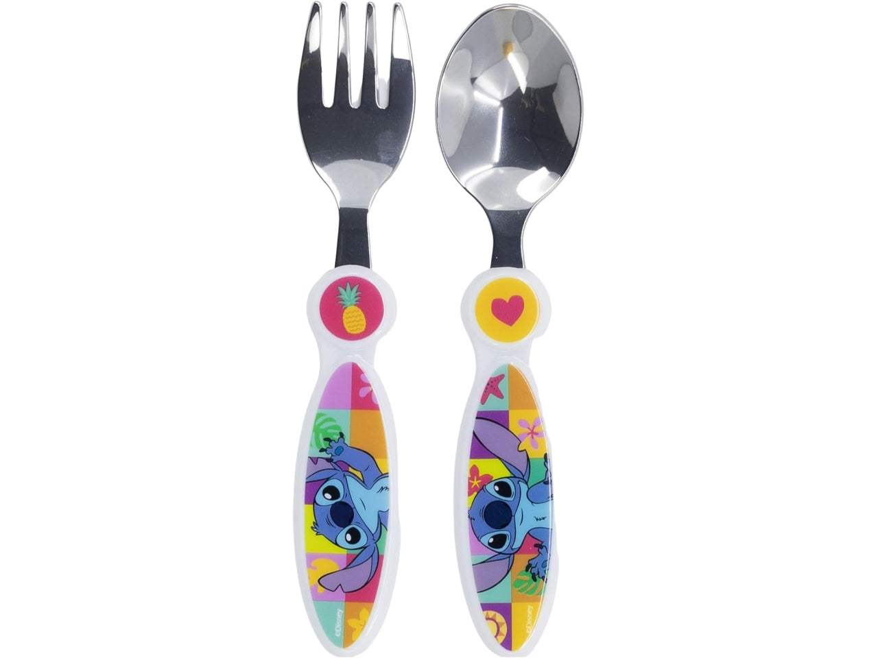Stitch set 2 posate in acciaio